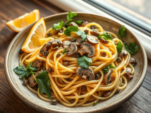 Paddenstoelentagliatelle