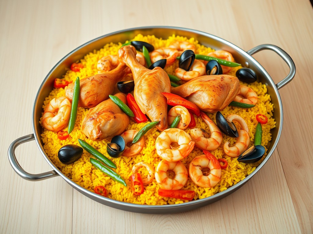 Paella, AI-gegenereerde illustratie