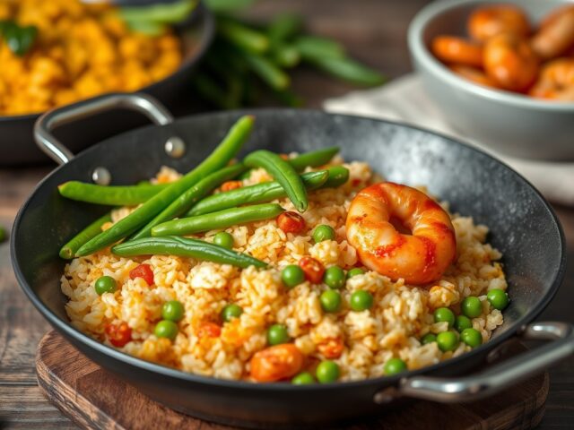 Paella II (Niet moeilijk om thuis te maken) — AI-gegenereerde illustratie