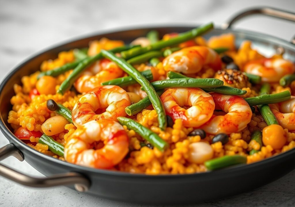 Paella met een knipoog naar Nederland, AI-gegenereerde illustratie