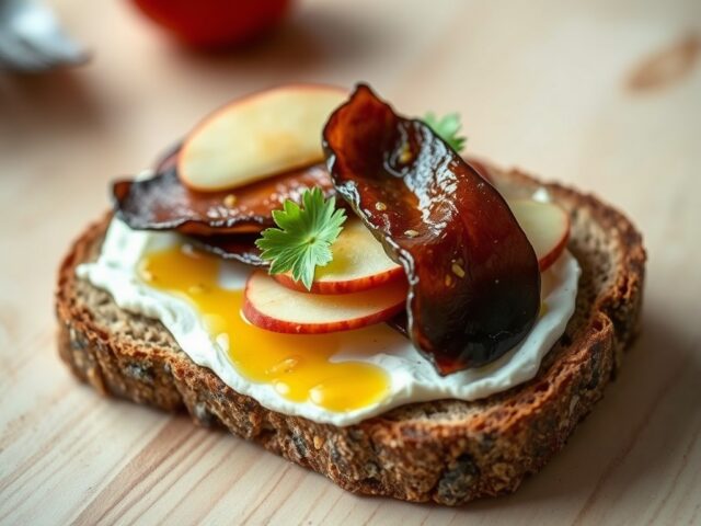 palingsandwich met appel en roomkaas