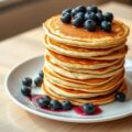 Pancakes met blauwe bessen