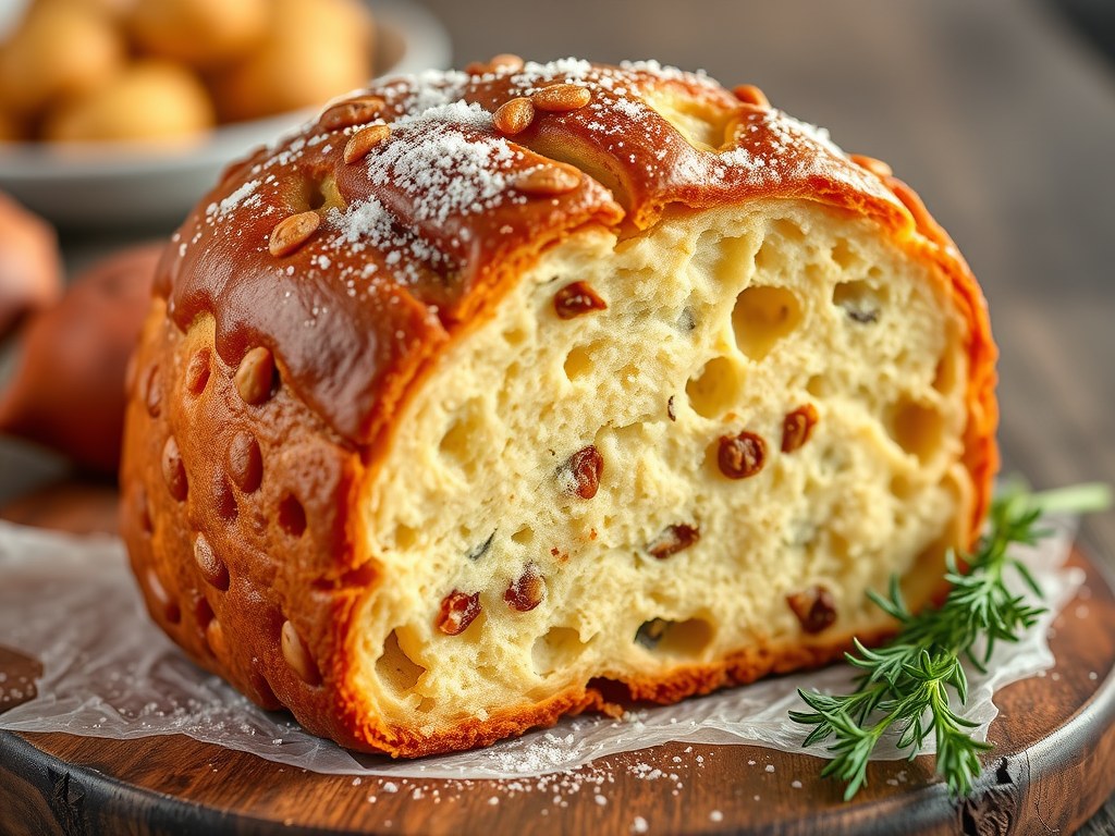 Panettone, AI-gegenereerde illustratie