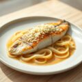 Pangasiusfilet met prei in kerrieroom