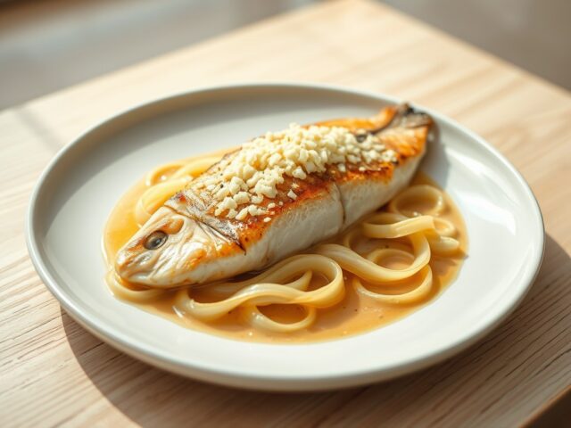 Pangasiusfilet met prei in kerrieroom