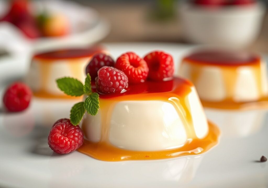 Panna cotta, AI-gegenereerde illustratie