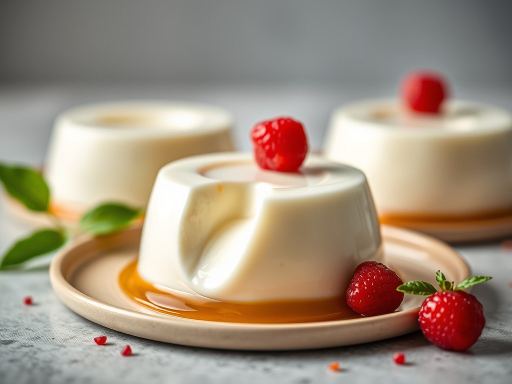 Panna cotta, AI-gegenereerde illustratie