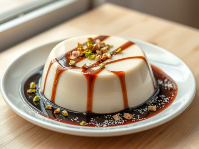 Panna cotta met koffie