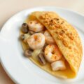 Pannenkoek met garnaaltjes