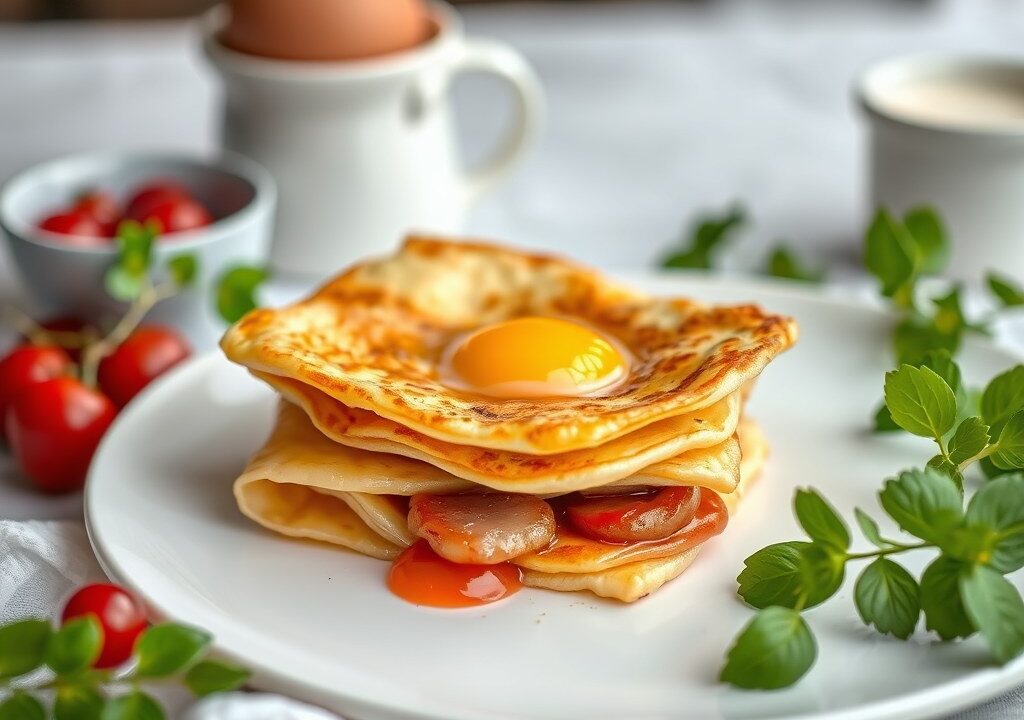 Pannenkoeken, AI-gegenereerde illustratie