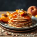 Pannenkoeken met perzik en amandel
