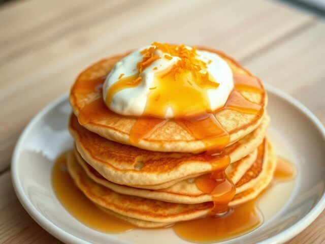 Pannenkoeken met Vanille-Ricotta en Sinasstroop