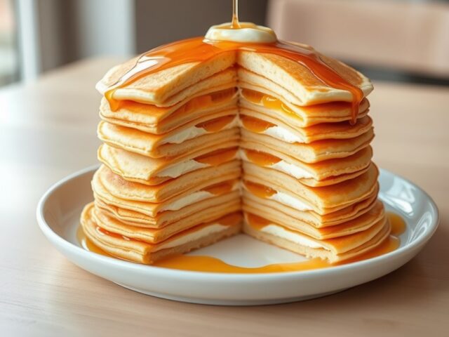 Pannenkoekentaarttoetje voor 2 personen