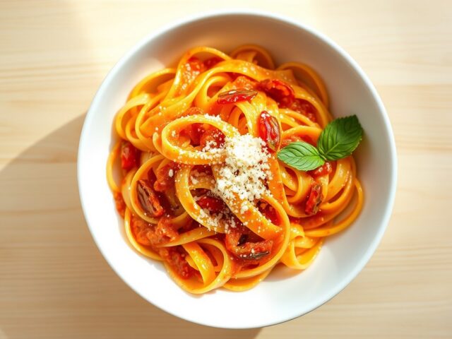 Papardelle al arrabiata