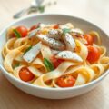 Pappardelle met gegrilde kip