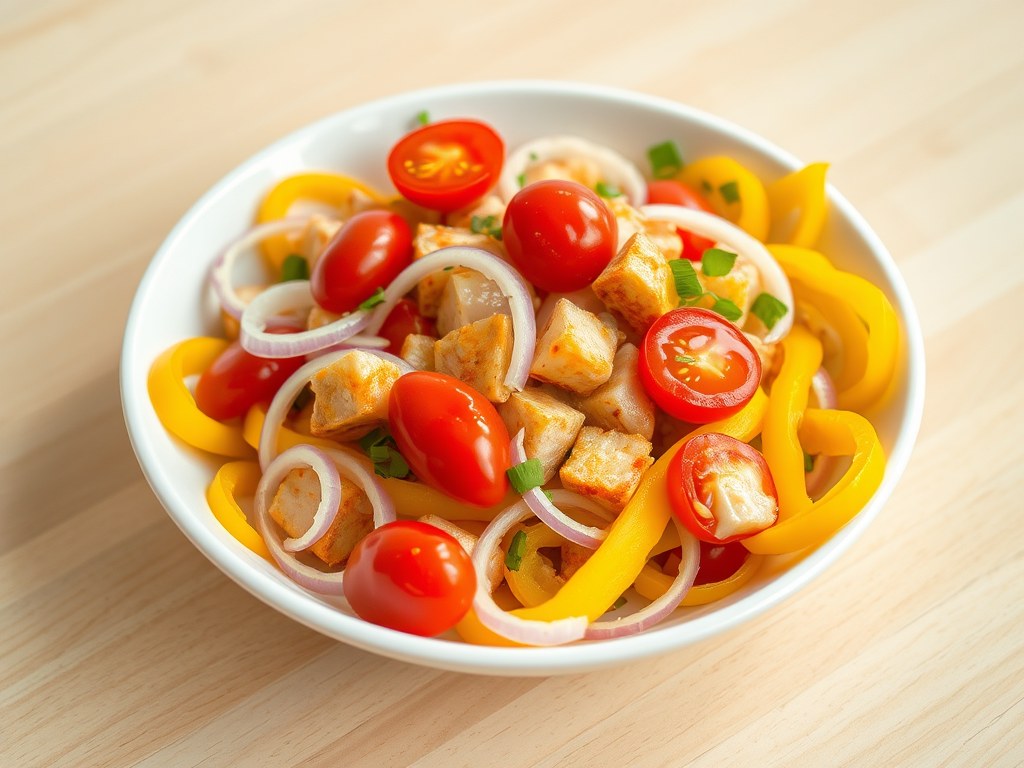 Paprika gembersalade, AI-gegenereerde illustratie