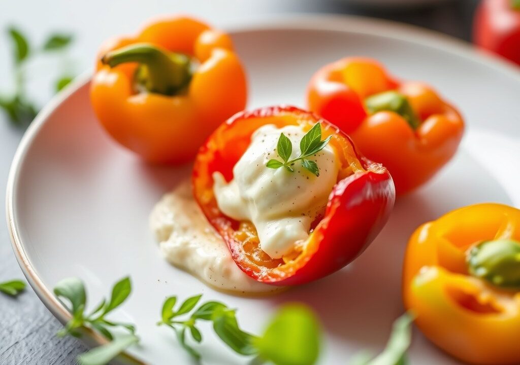Paprika-kaascrème, AI-gegenereerde illustratie