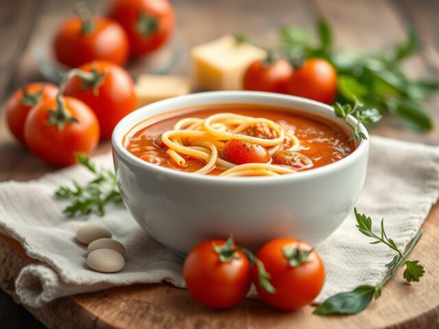 Paprika-tomatensoep