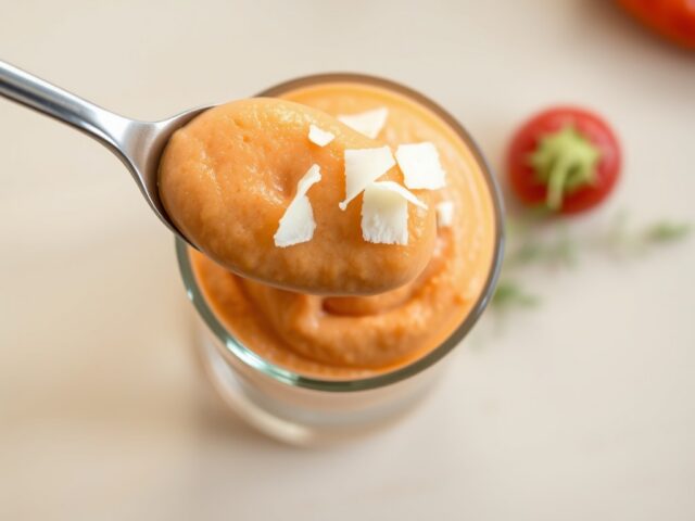 Paprikamousse met pecorino