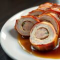 Parelhoenfilet gevuld met heilbot ( zie opm )