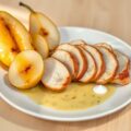 Parelhoenfilet met mosterdperen en een ( zie opm)