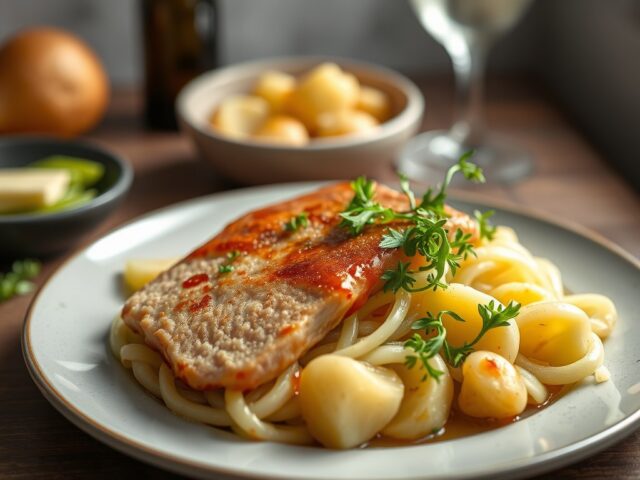 Parelhoenfilet met witlof