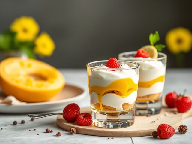 Parfait van pastis met zoethoutsaus