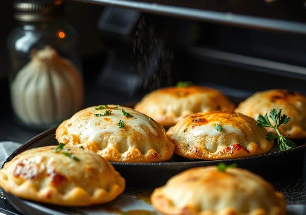 Parmezaanse lamskoteletjes uit de oven, AI-gegenereerde illustratie