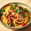 pasta broccoli en zongedroogde tomaten