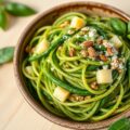 Pasta con pesto e patate