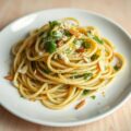 Pasta met Amandelen of Amandelpesto