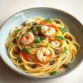 Pasta met Ansjovis-Garnalen-Groene Kruiden