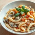 Pasta met champignons