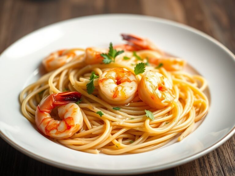 Pasta met garnalen