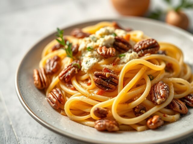 Pasta met gorgonzolasaus