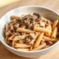 Pasta met ham en room
