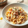 Pasta met Ham-Kaas saus
