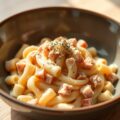 Pasta met ham-kaassaus