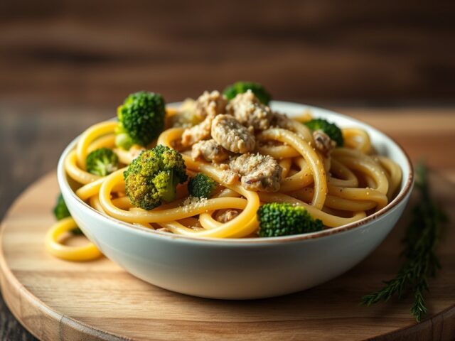 Pasta met kalkoen