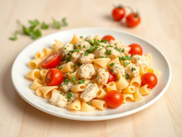 Pasta met kip