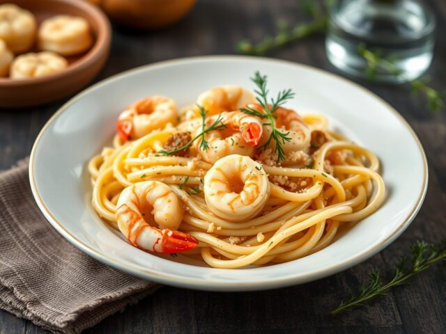 Pasta met scampi’s