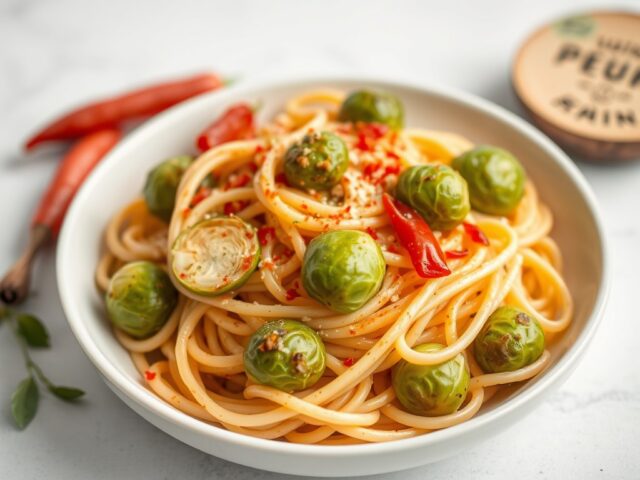 Pasta met spruitjes