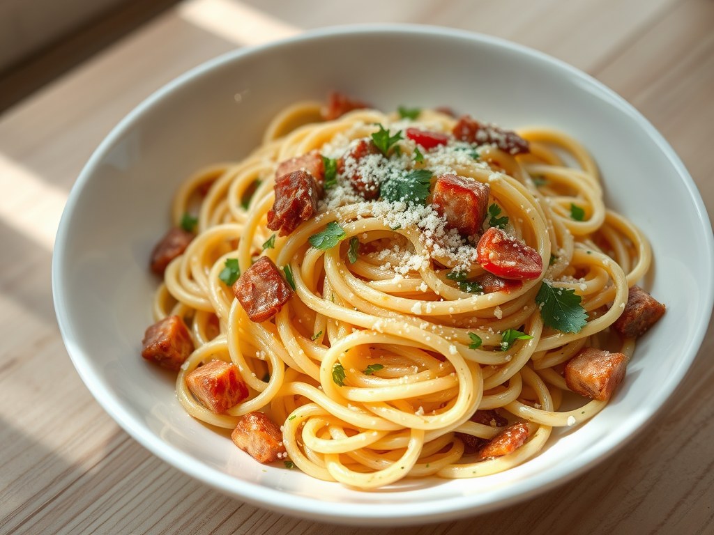 Pasta met Venkel en Kaas, AI-gegenereerde illustratie