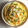 Pasta met voorjaarsgroenten