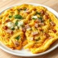 Pasta omelet