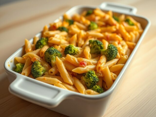 Pasta ovenschotel met broccoli