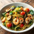 Pasta pesto op bourgondische wijze