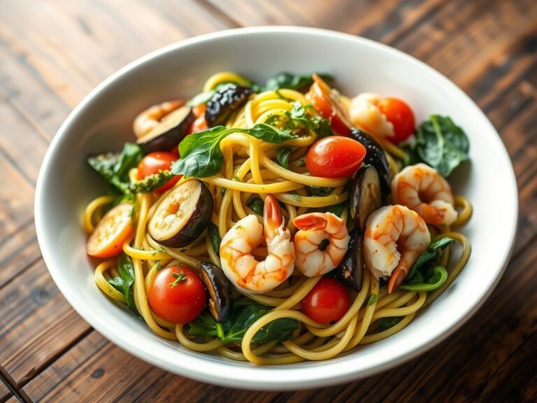 Pasta pesto op bourgondische wijze