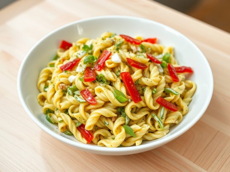 Pasta-pesto salade