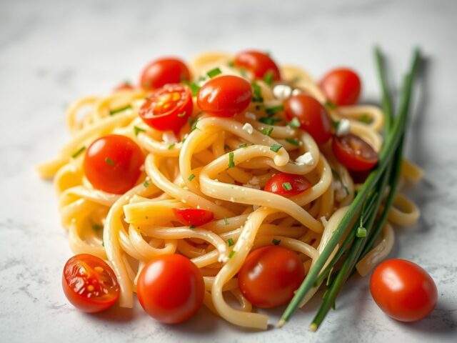 Pasta salade — AI-gegenereerde illustratie